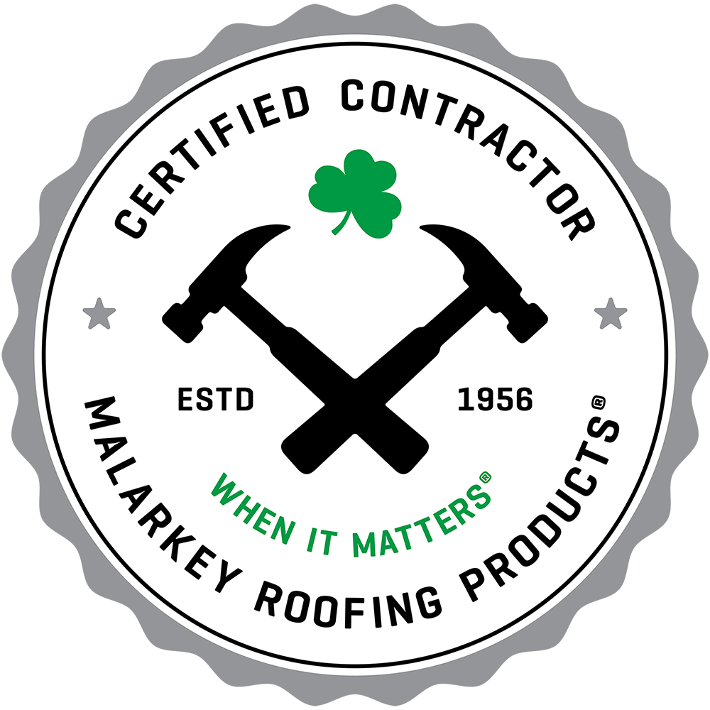 Malarkey certified contractor badge